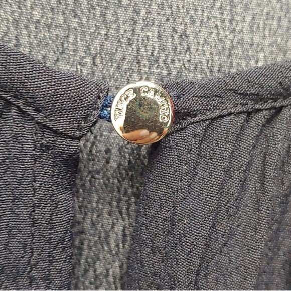 Vince Camuto Soho Pindot Flutter Sleeve Keyhole Blouse Sz 1X - Picture 7 of 11